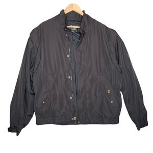 FootJoy DryJoy Mens Large Golf Black Rain Jacket Removable Sleeves